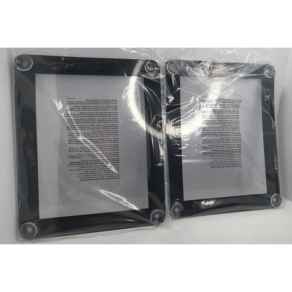 Azar Displays 106696-BLK-2PK 8.5x11 BLACK Window Display w/Suction Cups